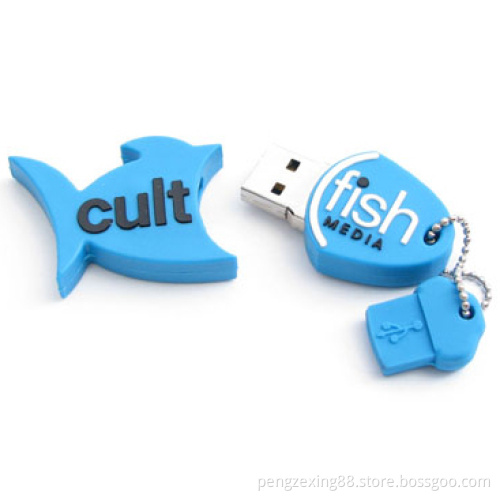 Rubber Fish USB Flash Drive (PZM1026)